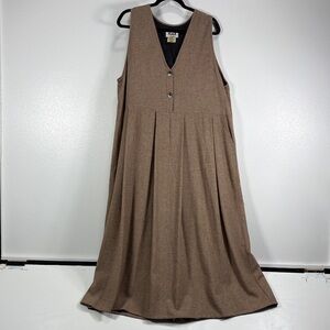 FLAX langenlook wool blend maxi dress size large
